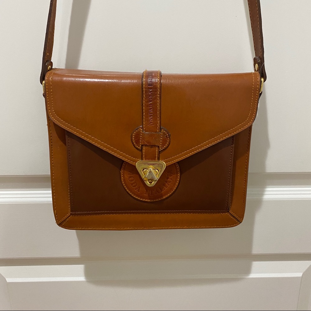 Vintage Leather Purse Moda Italiana